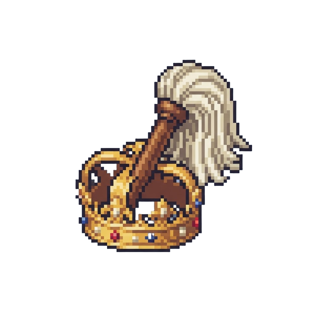A Mop-scepter Crown Pose