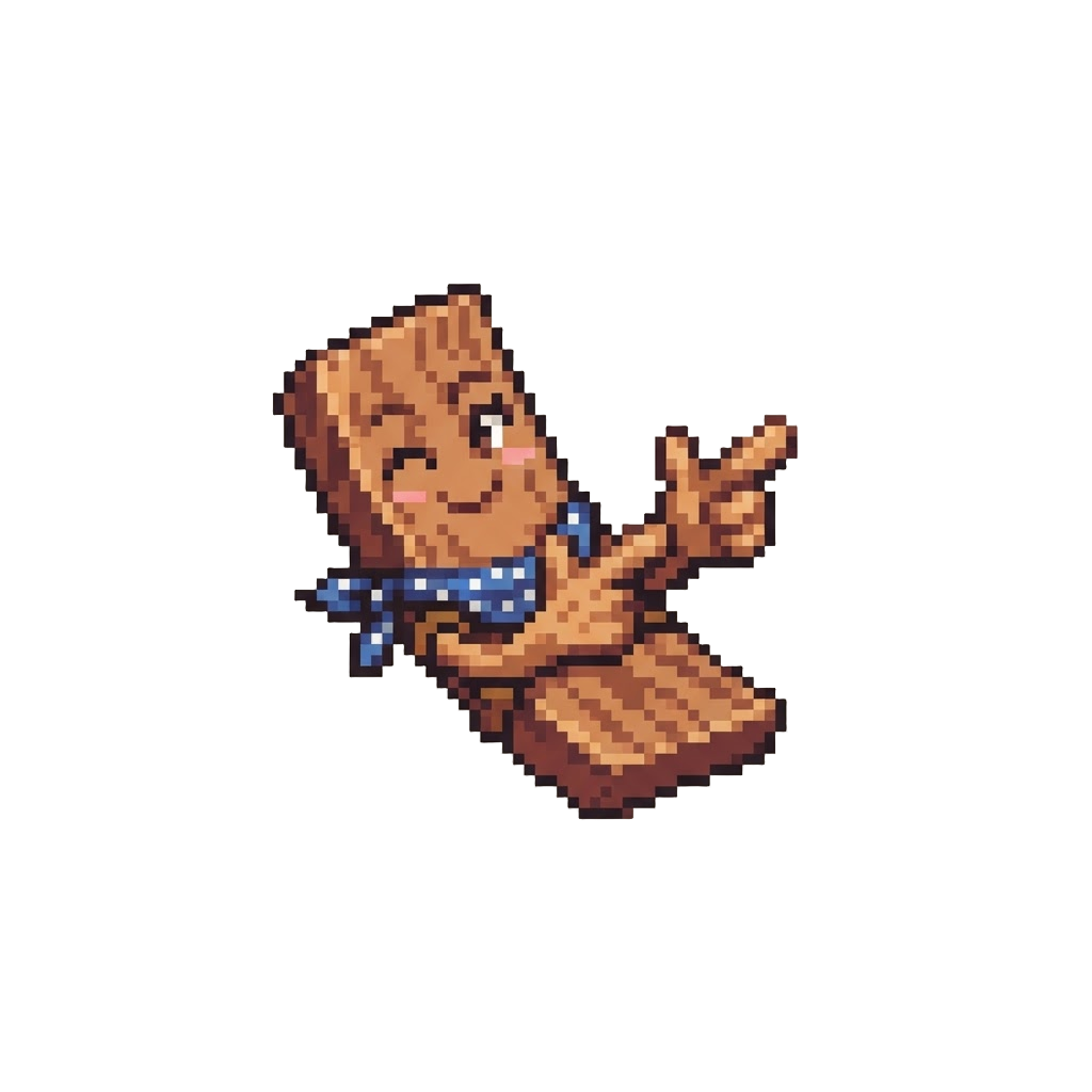 A Finger-guns Side-plank with a Wink