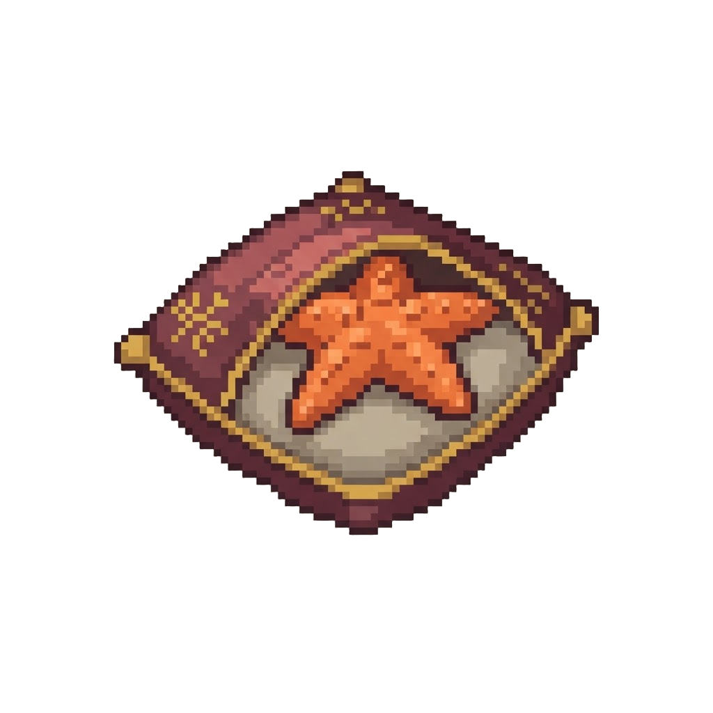 A Cushion-sandwiched Starfish Pose