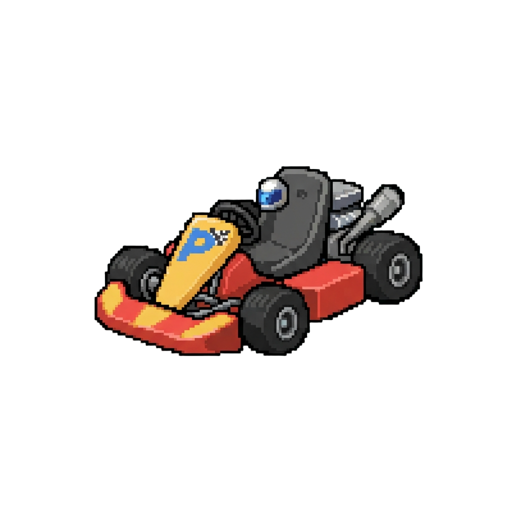 A Retro Arcade Race Kart