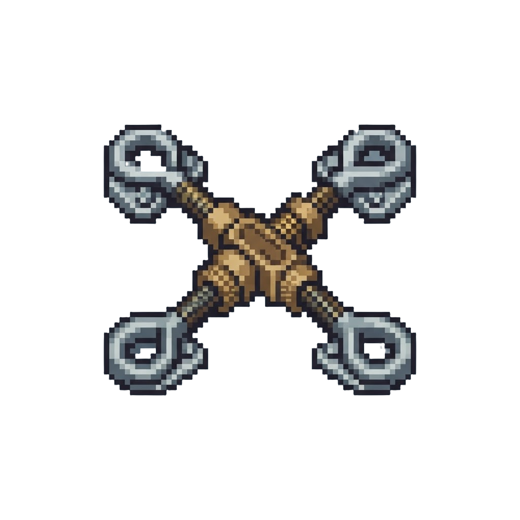 A Snap of All Four Corner Turnbuckles