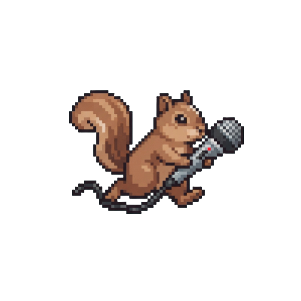 Squirrel Steals Live Broadcast Microphone
