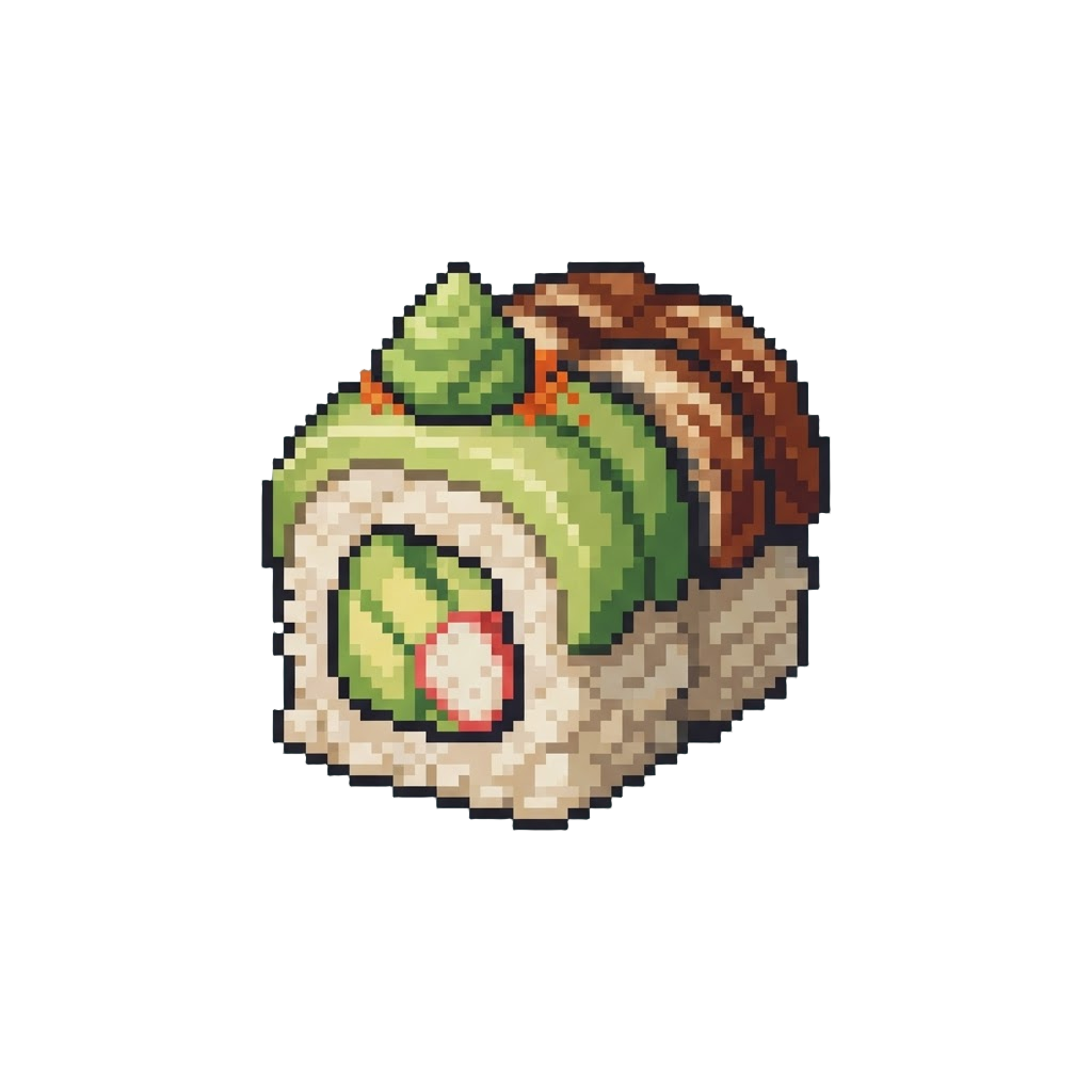 Wasabi-loaded Dragon Roll