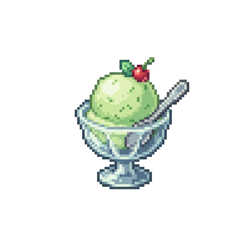Chilled Melon Ice Cream Dessert