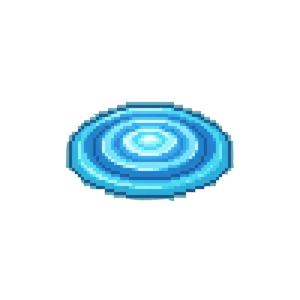 A Glowing Ripple of Calm Blue Light