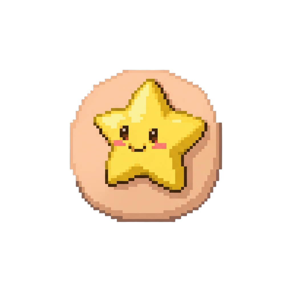 A Small Cheeky Star on the Cheek