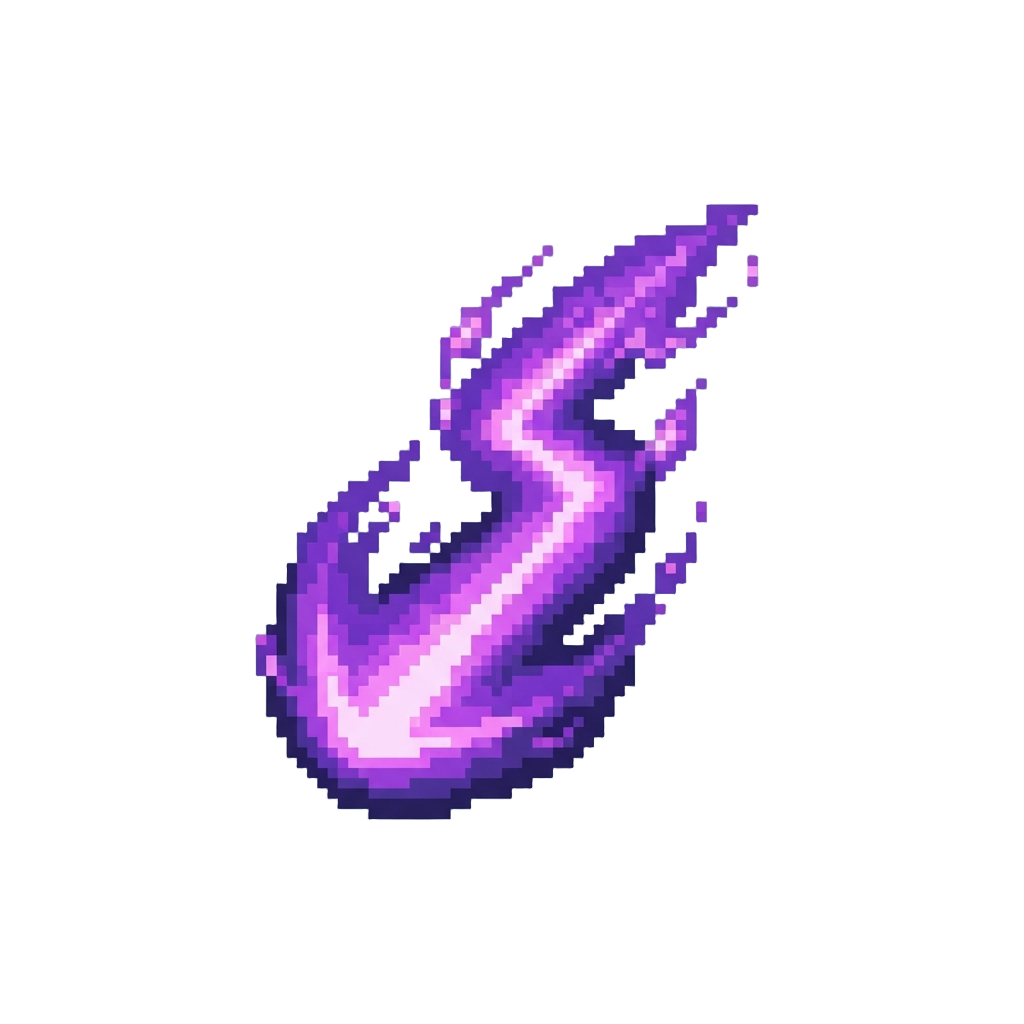 A Blazing Violet Jump-flash Stream