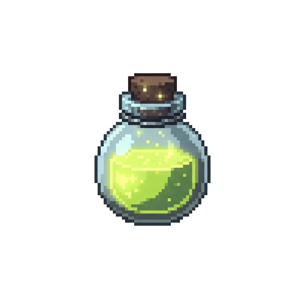 Glowing Chartreuse Laugh Gas