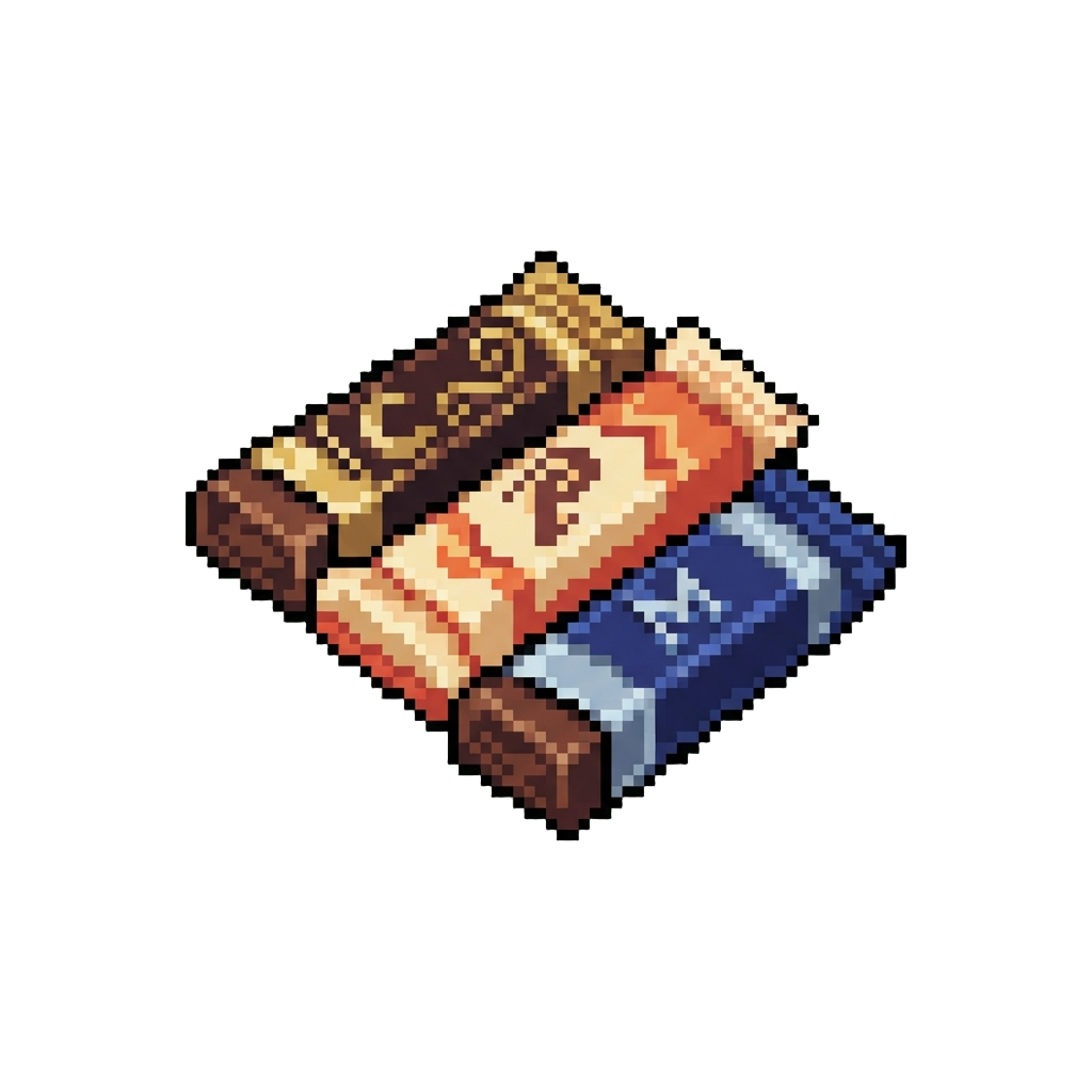 A Handful of Premium Candy Bars