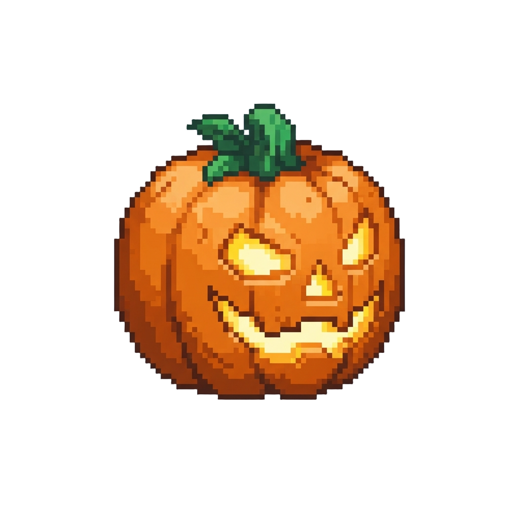 A Glowing Pumpkin Mask