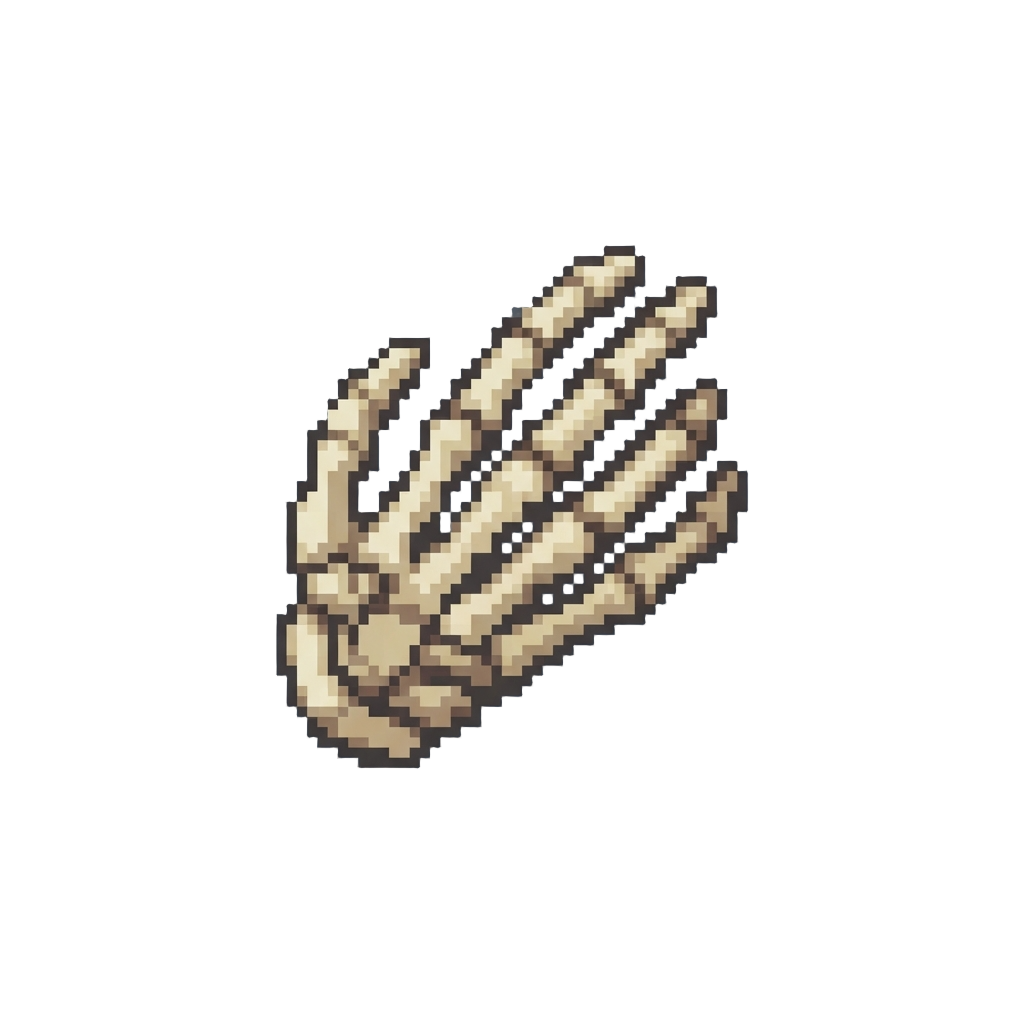 A Floating Skeleton Hand