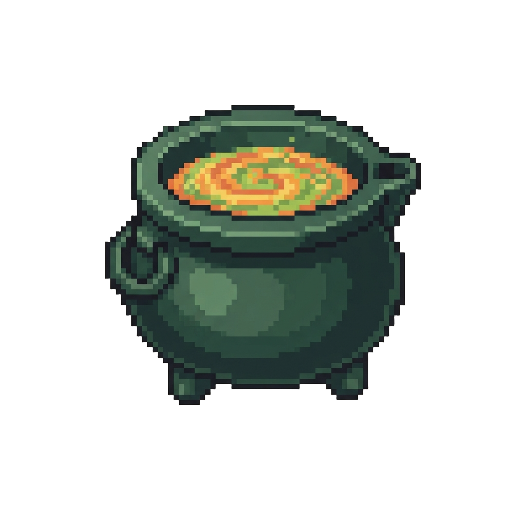 A Miniature Plastic Cauldron