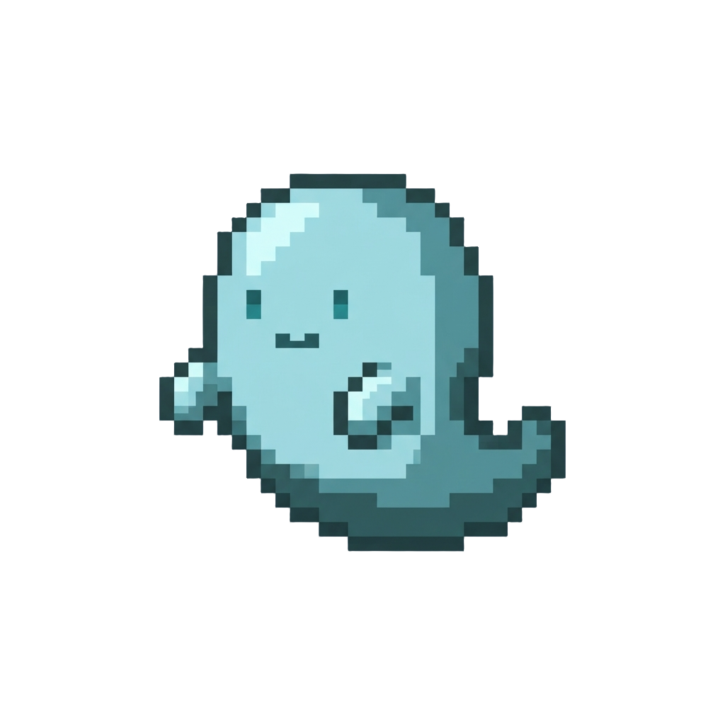 A Glowing Ghost Cutout