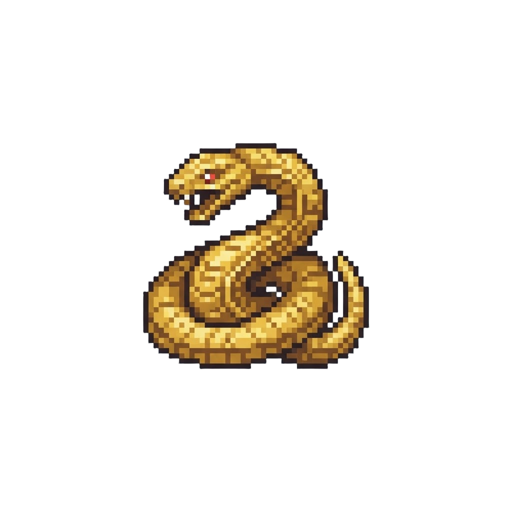 A Shimmering Golden Serpent Relic