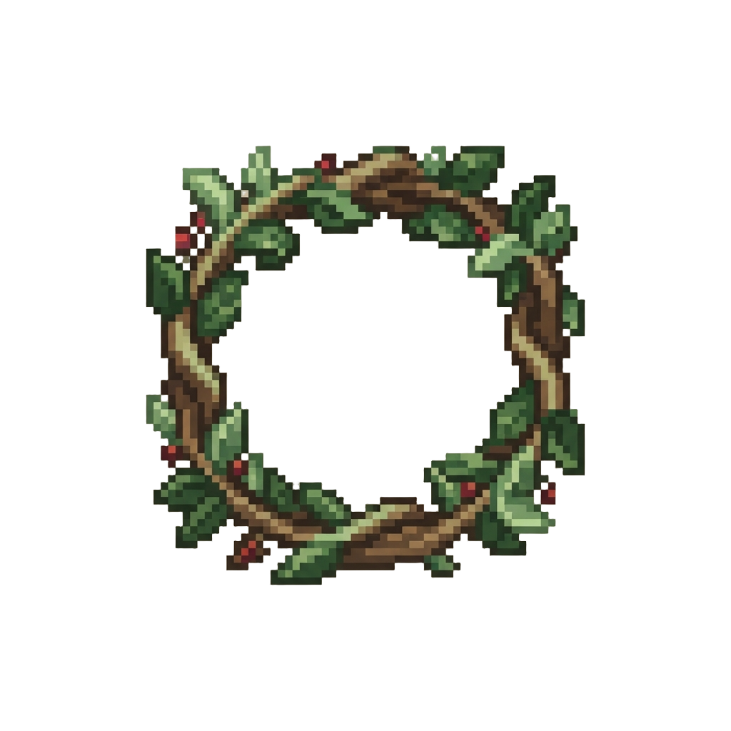 A Gentle Decorative Vine Border Framing the Margins
