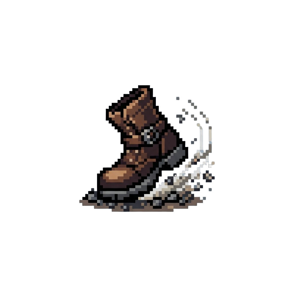 A Tangling Boot Trip-and-slide