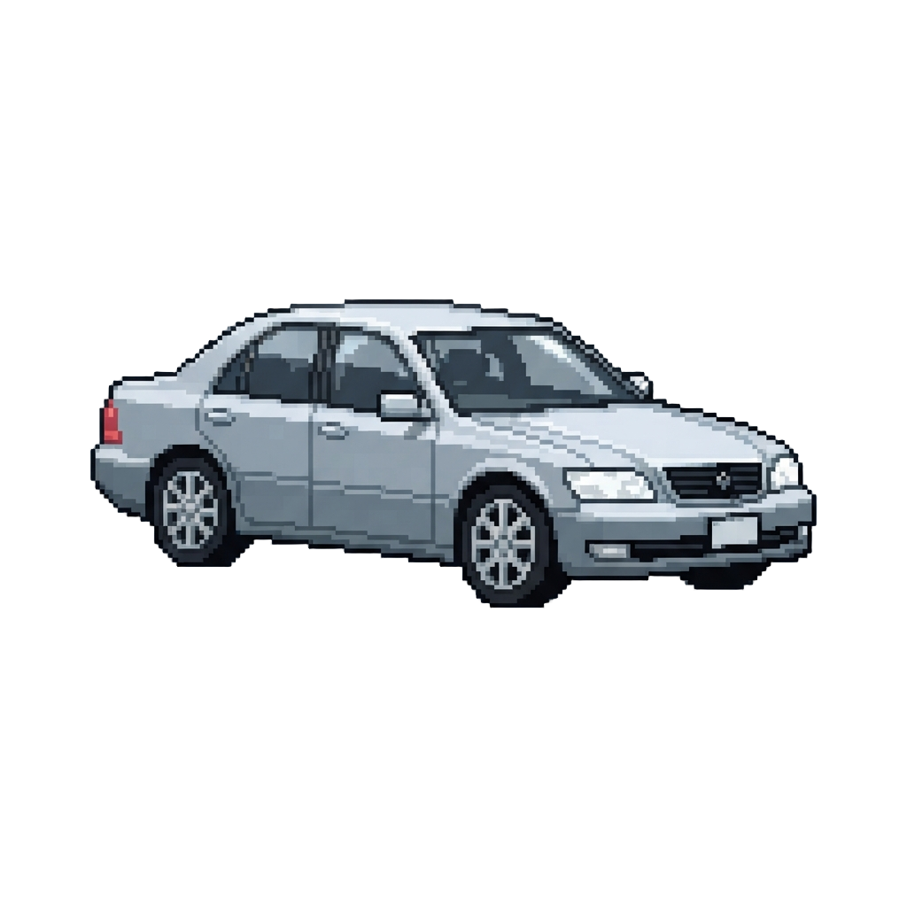 A Polished Luxury Silver Sedan