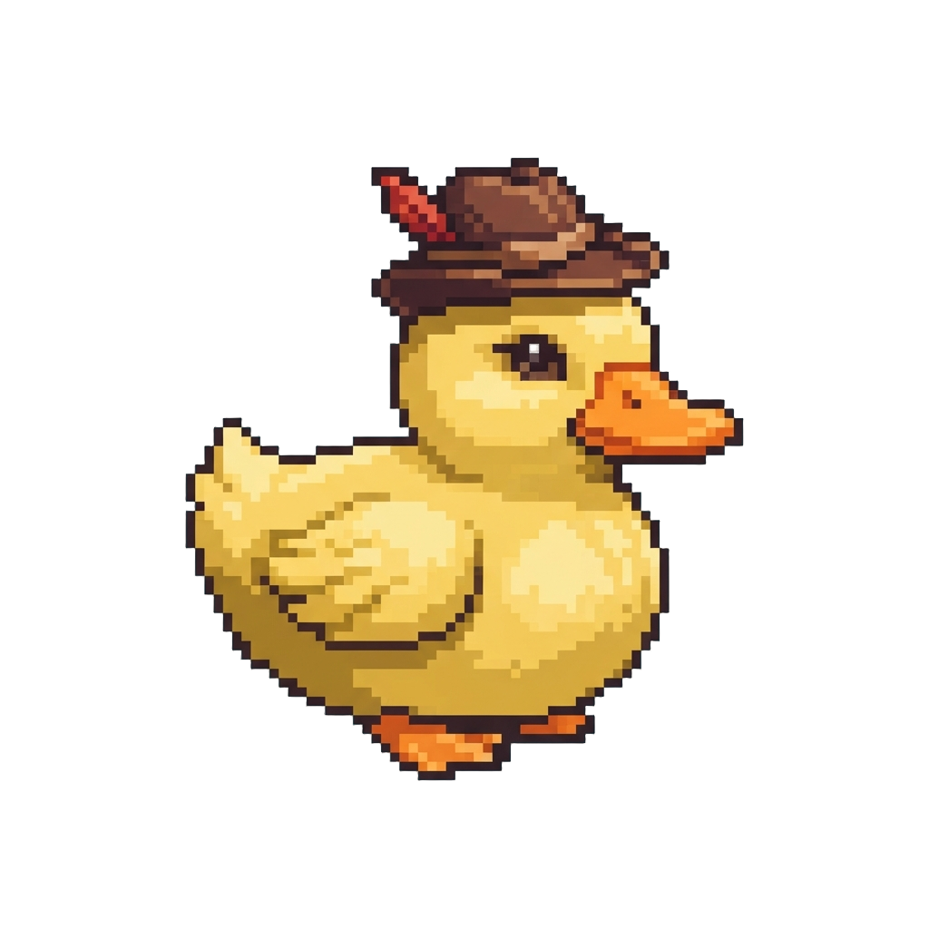 A Cute Video of a Duckling Wearing a Tiny Hat