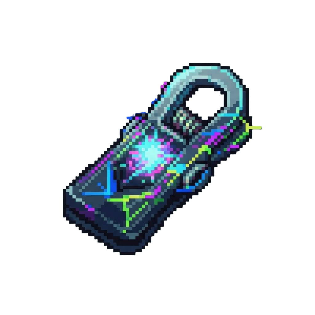 A Hyper-glitched Neon Overlay Clip