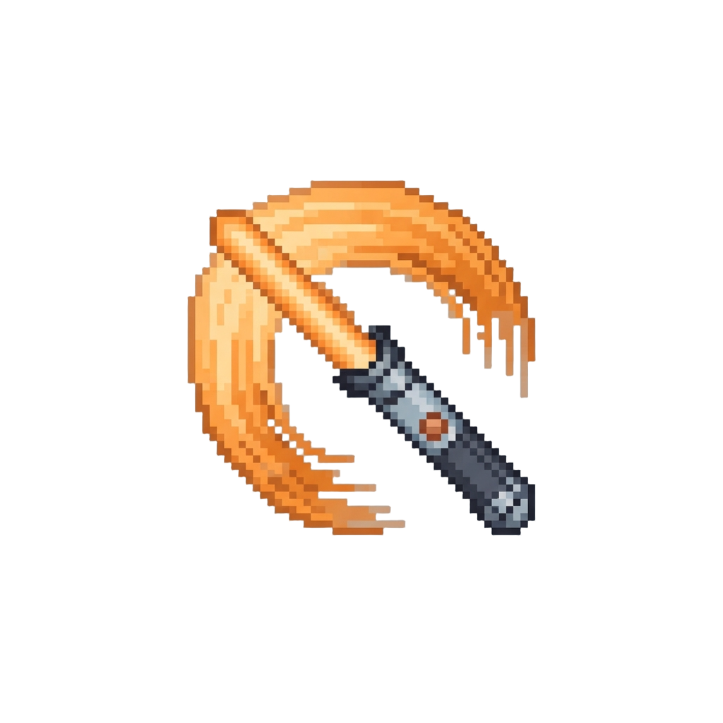 A Flashy Light-saber Trick Spinning Demo