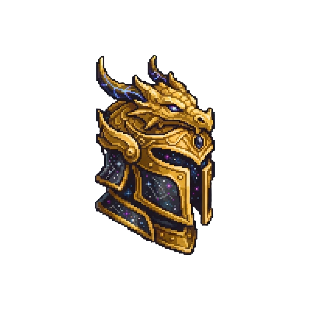 Gold Cosmic Dragon Warrior