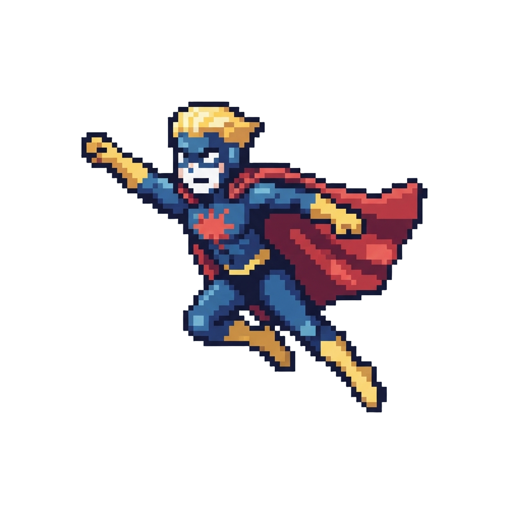 A Graceful Superhero Pose