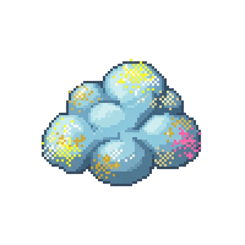 Sparkling Glitter Clouds