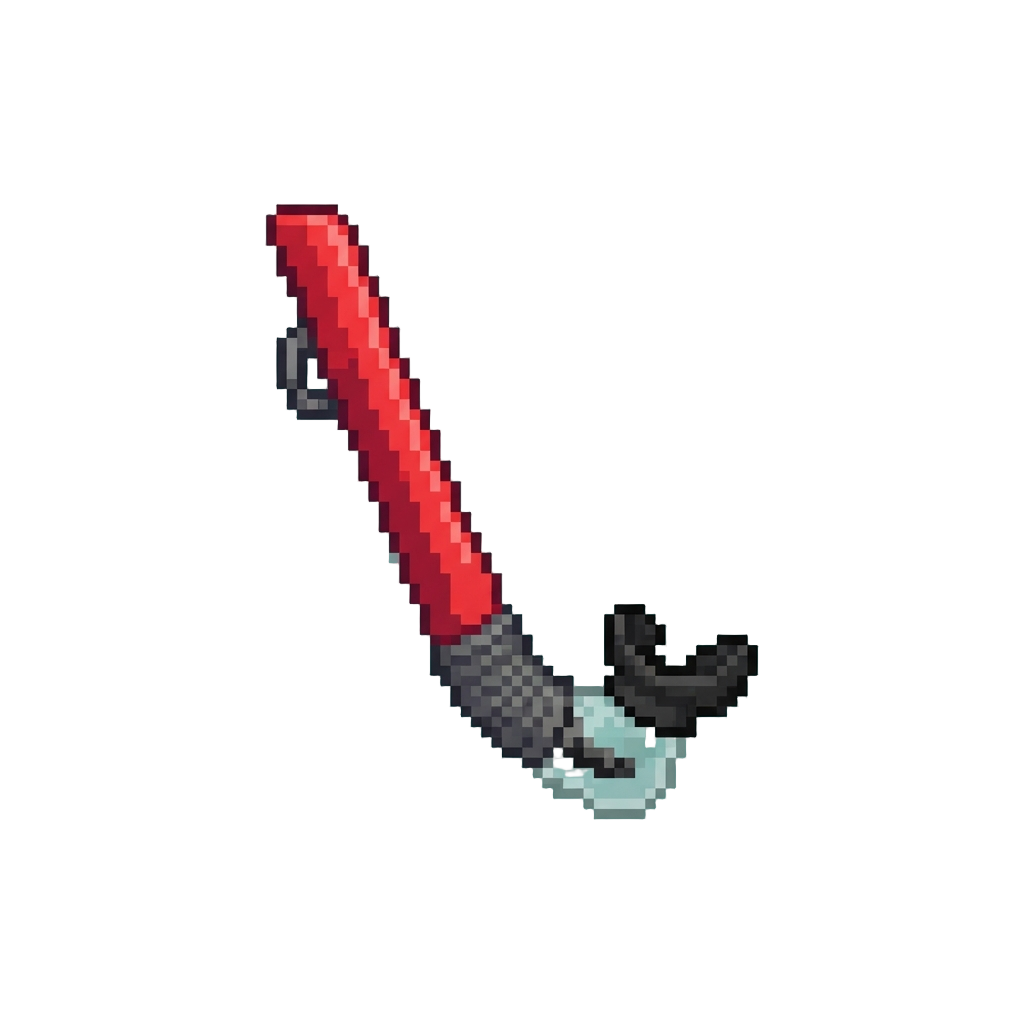 A Bright Red Snorkel