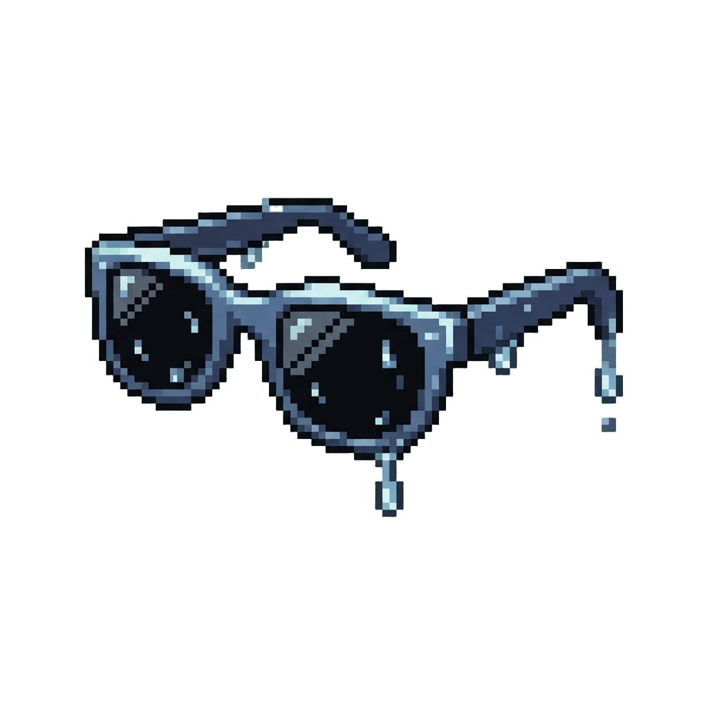 A Dripping Wet Sunglasses Pair