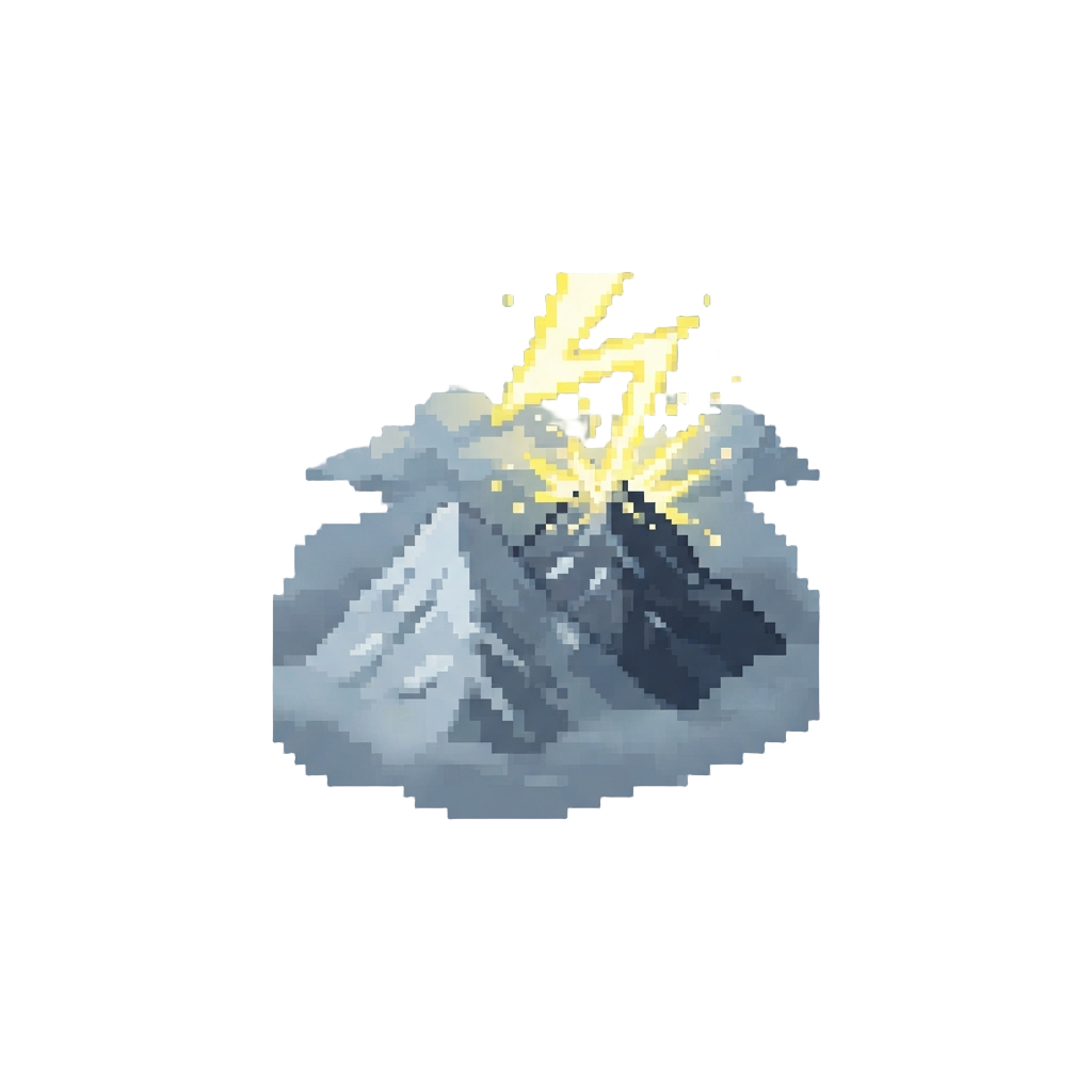 A Sudden Thunderclap Echoing Off Misty Mountain Peaks