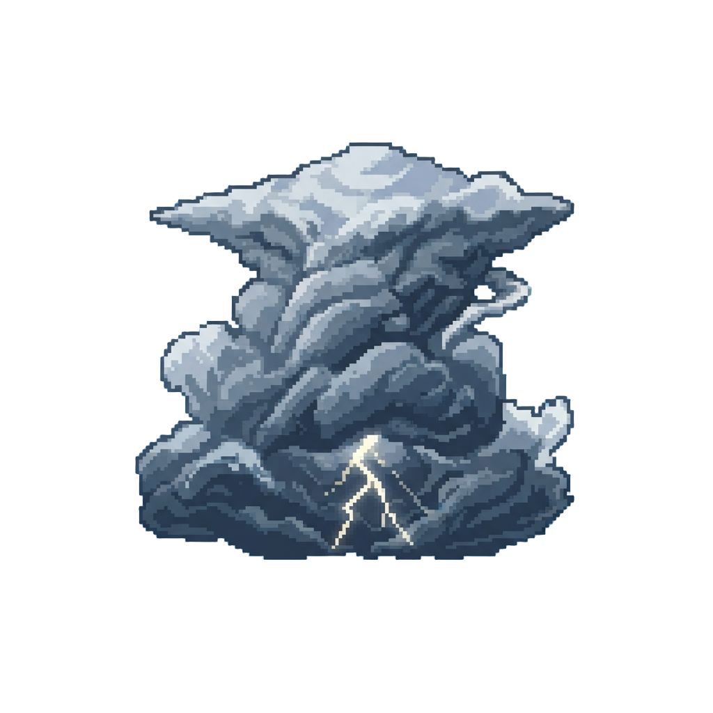 A Wild Squall Churning Dramatic Cumulonimbus Storm Clouds
