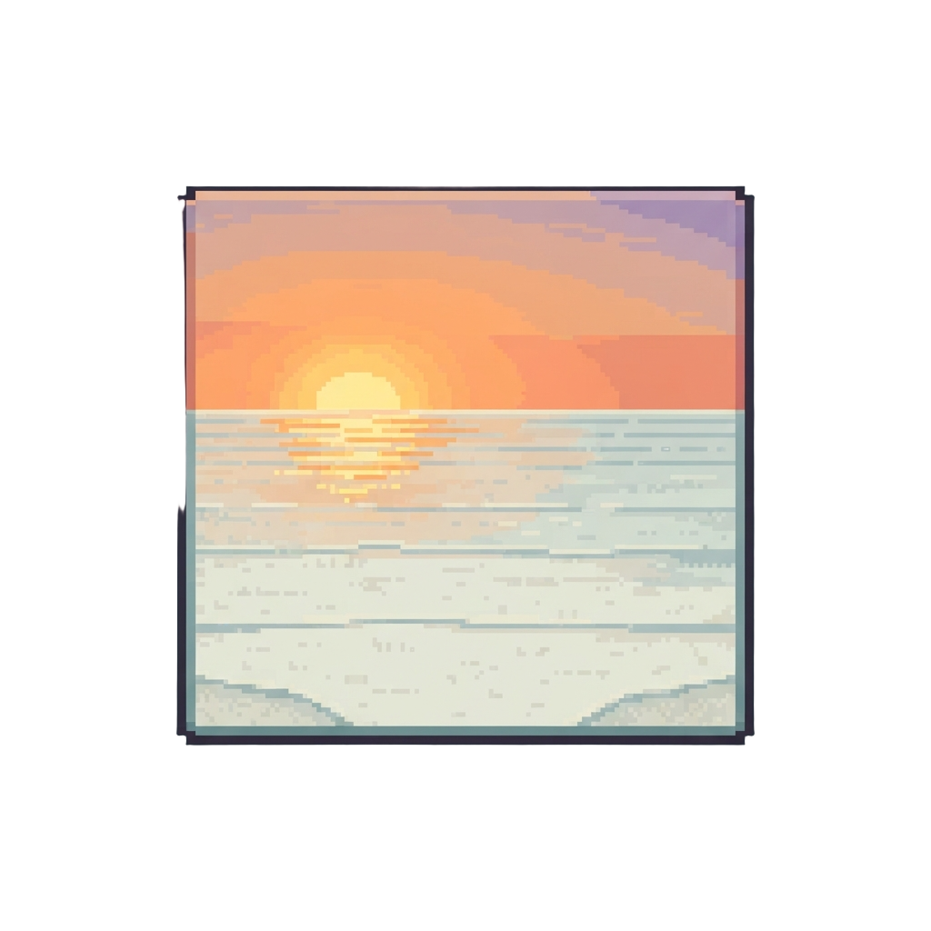 A Golden Sunset Horizon Reflecting Infinitely Across the Salt Flats
