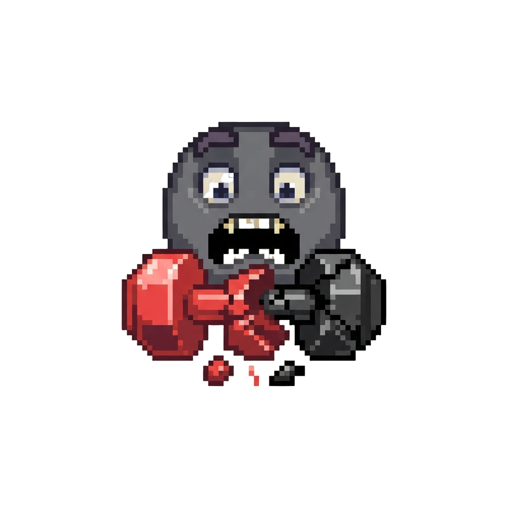 An Open-mouthed Stare at the Shattered Toy Weights