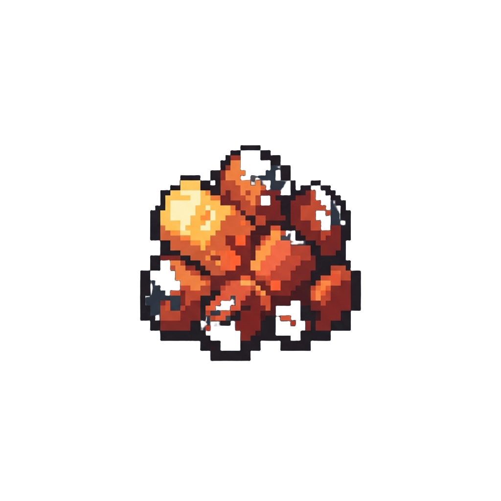 Glowing Hot Coal Embers