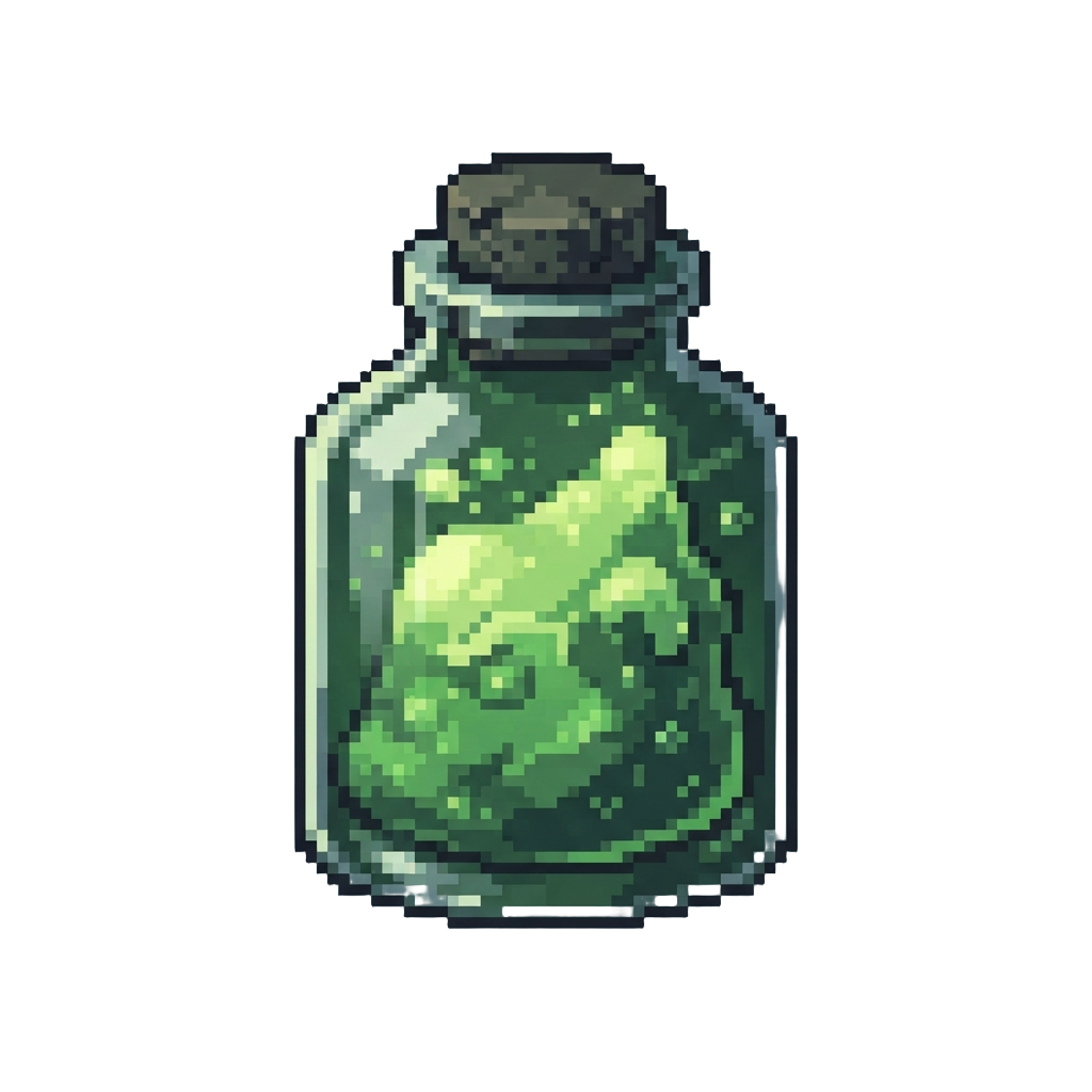 Glowing Green Mysterious Sludge