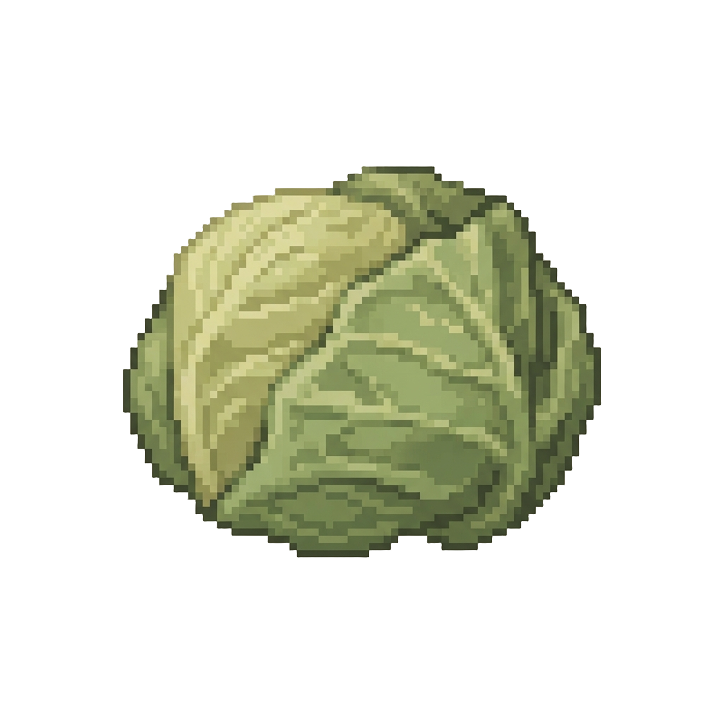 Rubbery Boiled Cabbage Leaves