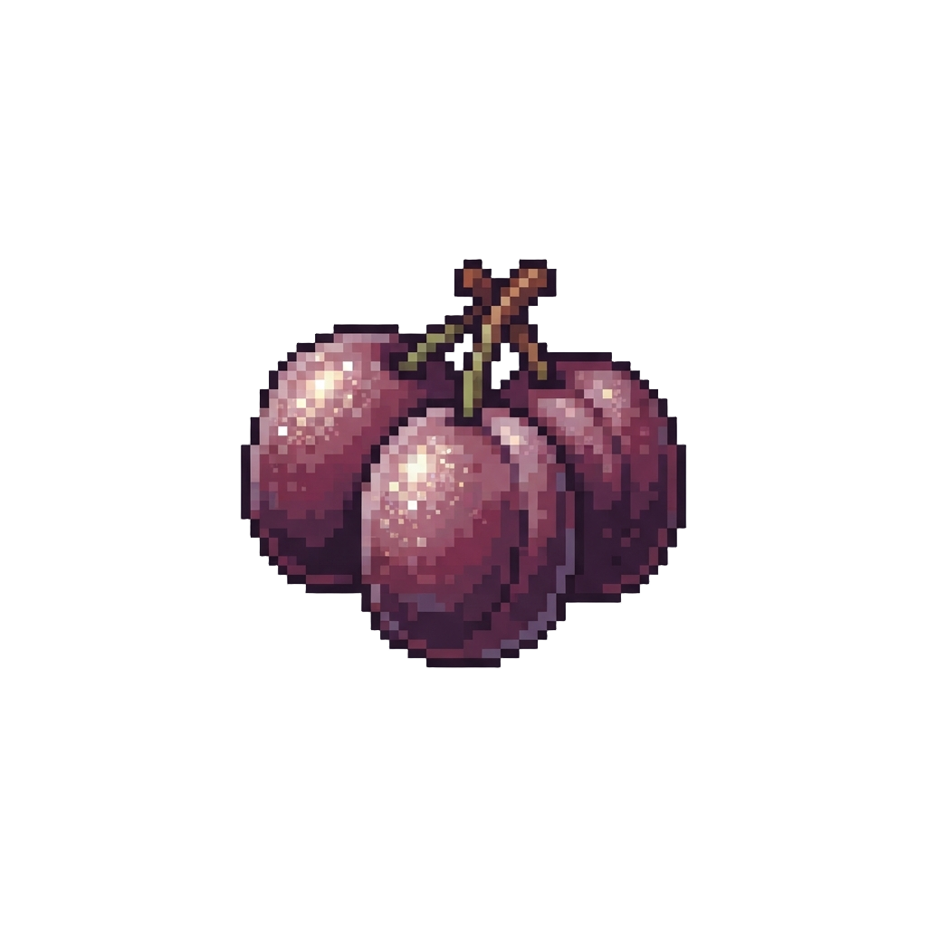 Glitter-dusted Sweet Plums