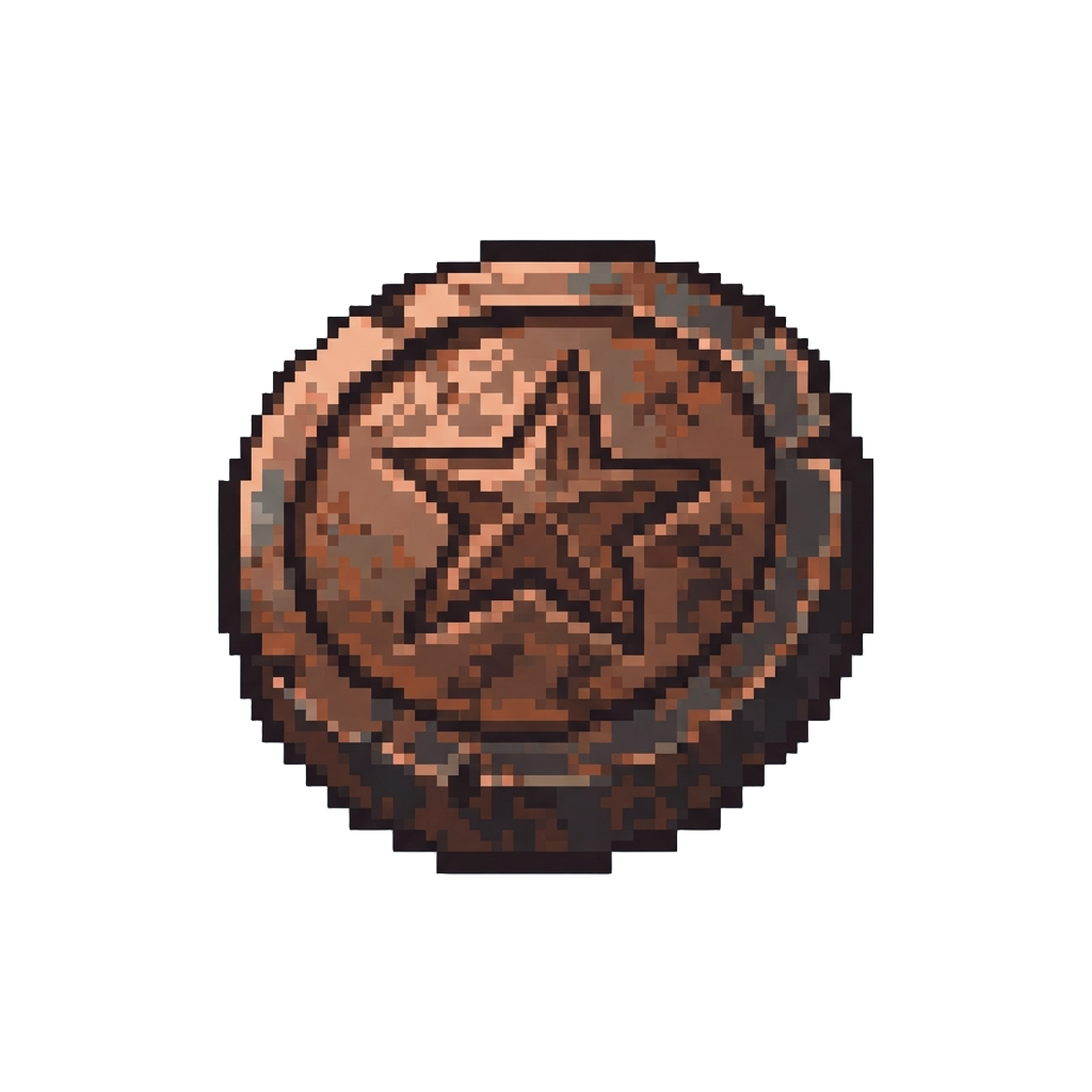 A Rusty Old Metal Token