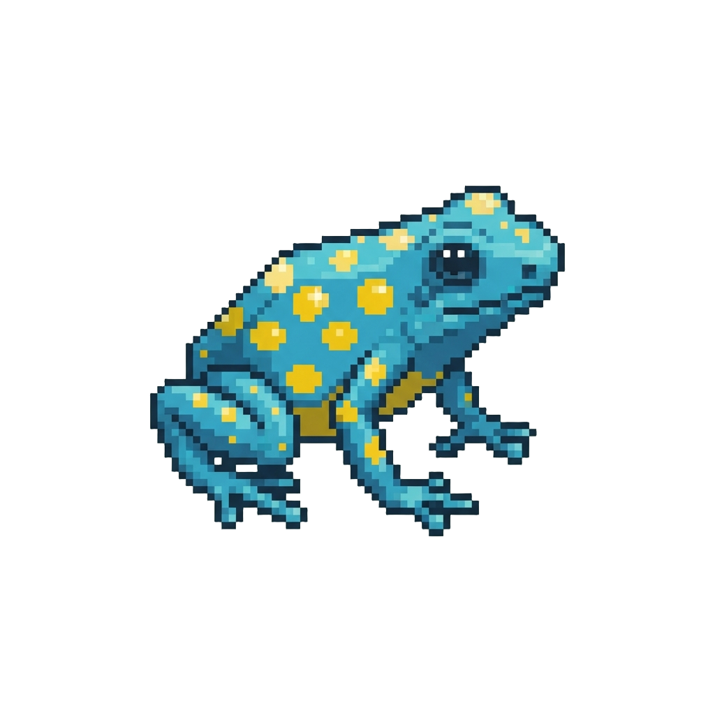 A Sparkly Polka-dot Poison Dart Frog