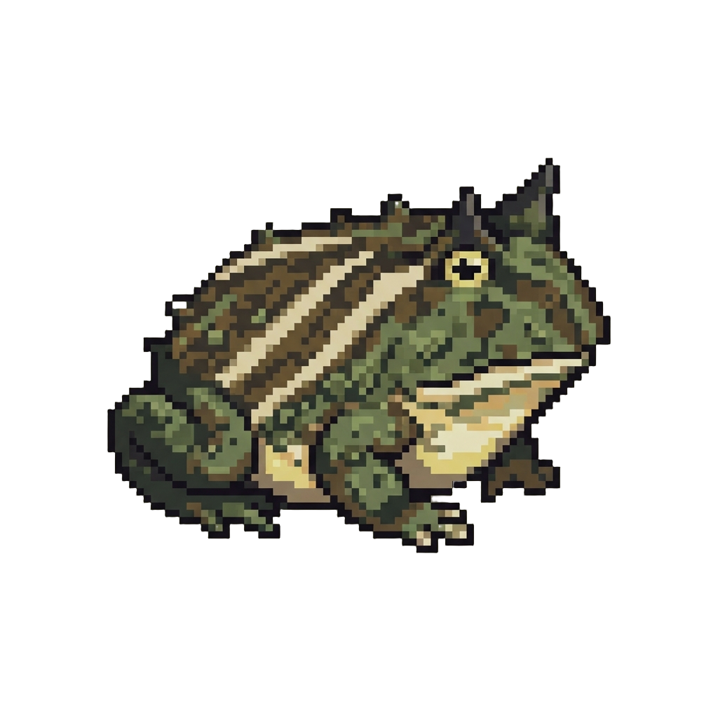 A Striped Horned Toad