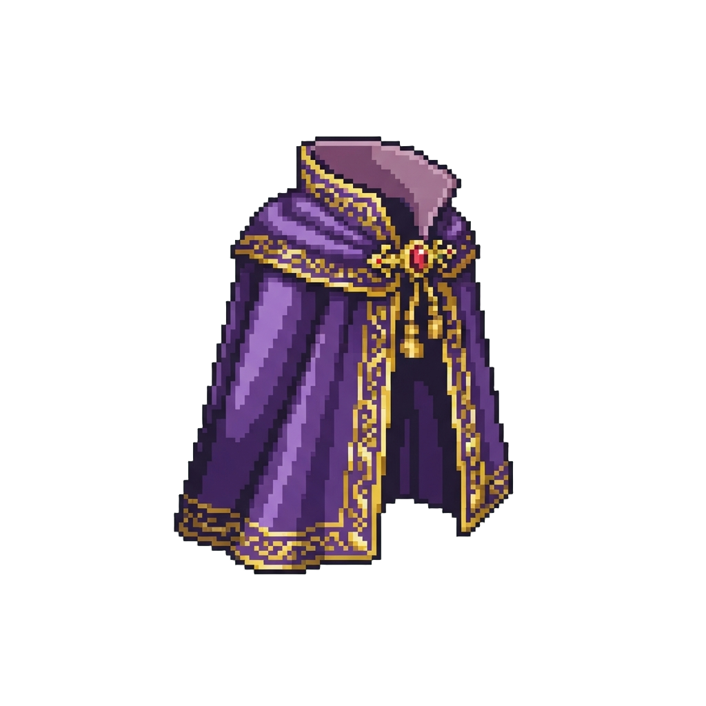 A Royal Purple Velvet Cape