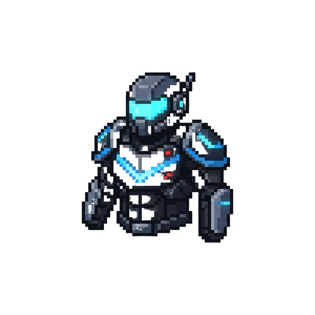 A Neon Cyberpunk Armor Set