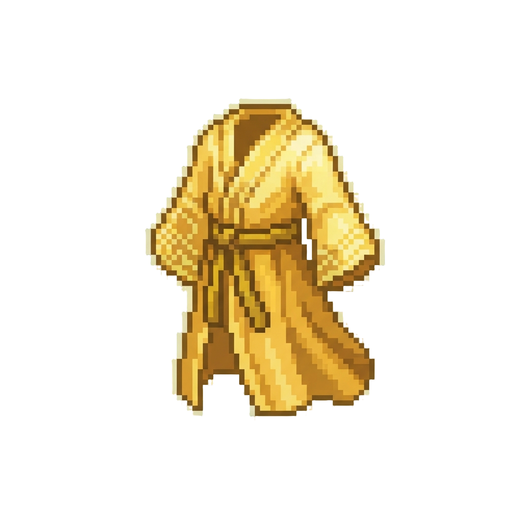 A Glowing Radiant Golden Robe