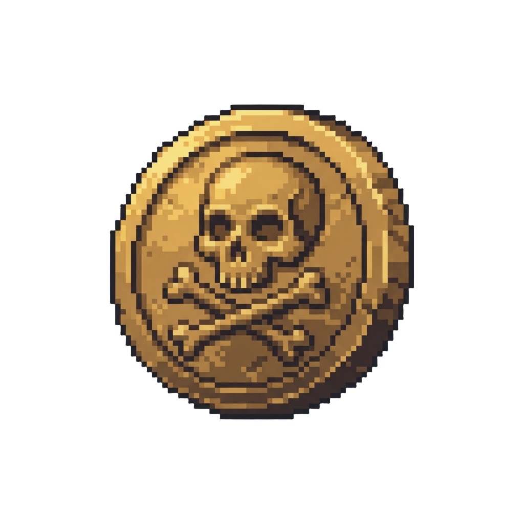 A Pirate Skull Coin