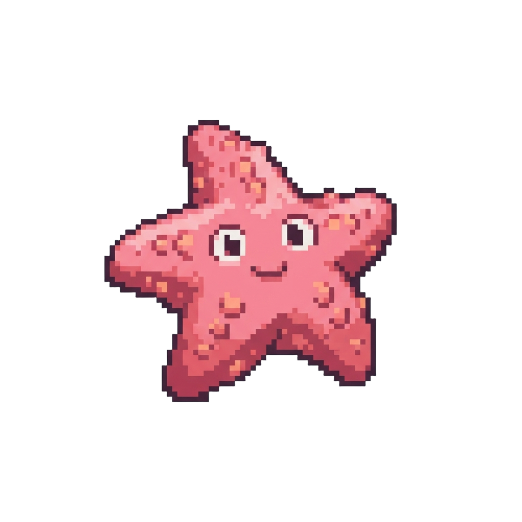 A Funny Pink Starfish