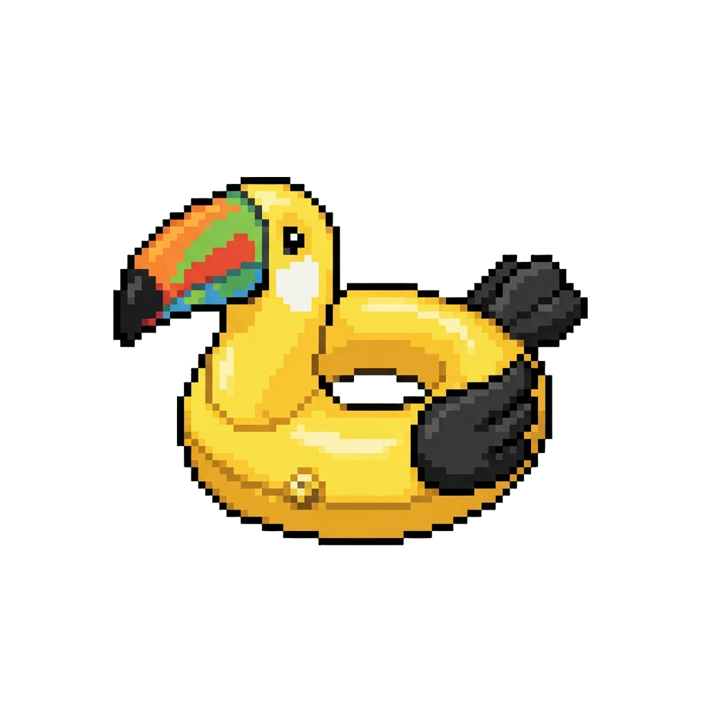 A Tropical Toucan Inflatable Floatie