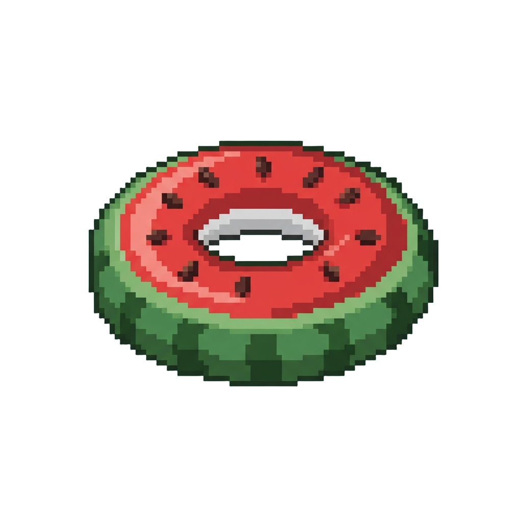 A Giant Watermelon Slice Pool Ring