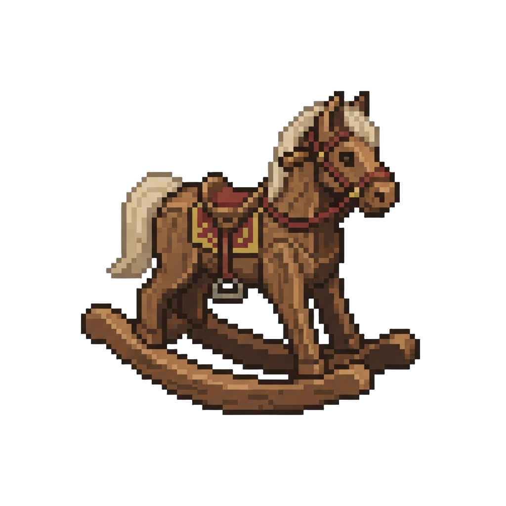 A Colossal Wooden Rocking Horse