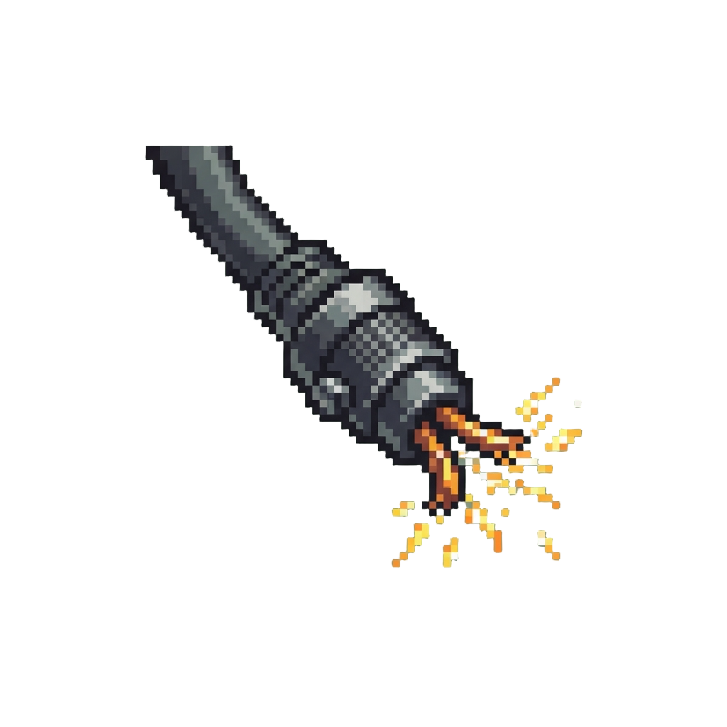 A Spark-spitting Power Cable Drop
