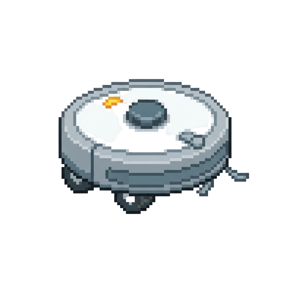 A Squeaking Little Base Cleaning Robot